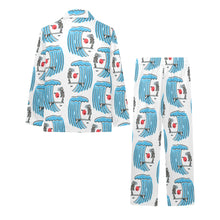 Load image into Gallery viewer, Big Girls' V-Neck Long Pajama Set