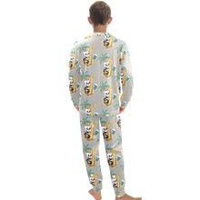 Load image into Gallery viewer, Big Boys' Crew Neck Long Pajama Set