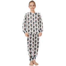 Load image into Gallery viewer, Big Girls' Crew Neck Long Pajama Set