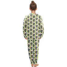 Load image into Gallery viewer, Big Girls' Crew Neck Long Pajama Set