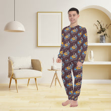 Load image into Gallery viewer, Big Boys' Crew Neck Long Pajama Set