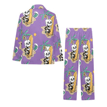 Load image into Gallery viewer, Big Girls' V-Neck Long Pajama Set