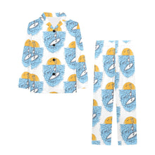 Load image into Gallery viewer, Big Girls' V-Neck Long Pajama Set