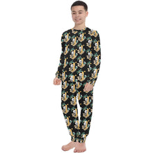 Load image into Gallery viewer, Big Boys' Crew Neck Long Pajama Set