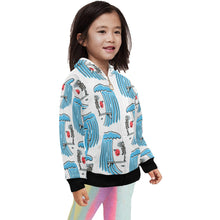 Load image into Gallery viewer, Little Girls' Zip Up Hoodie