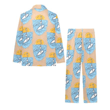 Load image into Gallery viewer, Big Girls' V-Neck Long Pajama Set