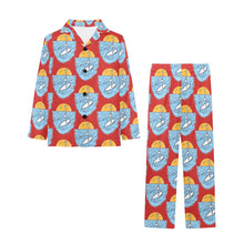 Load image into Gallery viewer, Big Girls' V-Neck Long Pajama Set