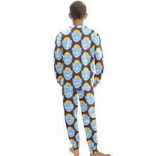 Load image into Gallery viewer, Big Boys' Crew Neck Long Pajama Set
