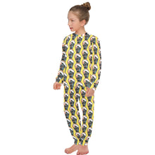 Load image into Gallery viewer, Big Girls' Crew Neck Long Pajama Set