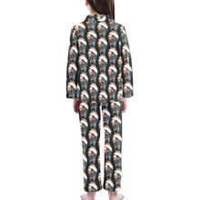Load image into Gallery viewer, Big Girls' V-Neck Long Pajama Set