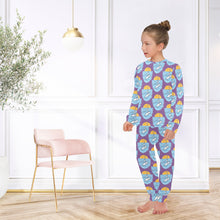 Load image into Gallery viewer, Big Girls' Crew Neck Long Pajama Set