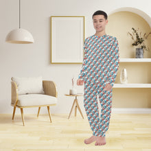 Load image into Gallery viewer, Big Boys' Crew Neck Long Pajama Set