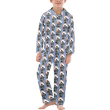 Load image into Gallery viewer, Big Boys' V-Neck Long Pajama Set