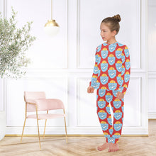 Load image into Gallery viewer, Big Girls' Crew Neck Long Pajama Set