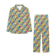 Load image into Gallery viewer, Big Girls' V-Neck Long Pajama Set