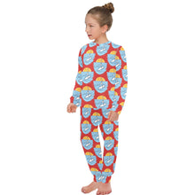 Load image into Gallery viewer, Big Girls' Crew Neck Long Pajama Set