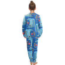 Load image into Gallery viewer, Big Girls' Crew Neck Long Pajama Set
