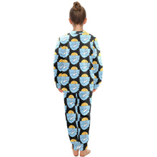 Load image into Gallery viewer, Big Girls' Crew Neck Long Pajama Set