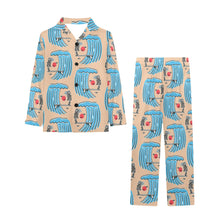 Load image into Gallery viewer, Big Boys' V-Neck Long Pajama Set