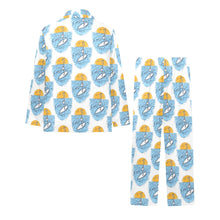 Load image into Gallery viewer, Big Girls' V-Neck Long Pajama Set