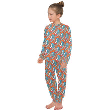 Load image into Gallery viewer, Big Girls' Crew Neck Long Pajama Set