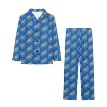 Load image into Gallery viewer, Big Girls' V-Neck Long Pajama Set