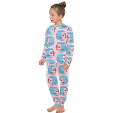 Load image into Gallery viewer, Big Girls' Crew Neck Long Pajama Set