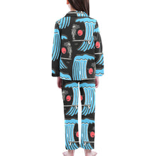 Load image into Gallery viewer, Big Girls' V-Neck Long Pajama Set