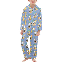 Load image into Gallery viewer, Big Boys' V-Neck Long Pajama Set