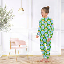 Load image into Gallery viewer, Big Girls' Crew Neck Long Pajama Set