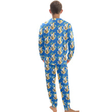 Load image into Gallery viewer, Big Boys' Crew Neck Long Pajama Set
