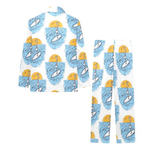 Load image into Gallery viewer, Big Girls' V-Neck Long Pajama Set