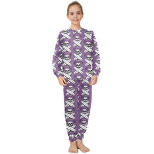 Load image into Gallery viewer, Big Girls' Crew Neck Long Pajama Set
