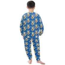 Load image into Gallery viewer, Little Boys' Crew Neck Long Pajama Set