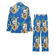 Load image into Gallery viewer, Big Girls' V-Neck Long Pajama Set