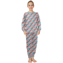 Load image into Gallery viewer, Big Girls' Crew Neck Long Pajama Set