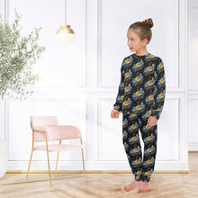 Load image into Gallery viewer, Big Girls' Crew Neck Long Pajama Set