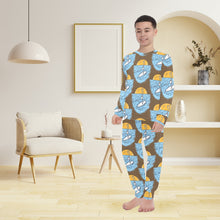 Load image into Gallery viewer, Big Boys' Crew Neck Long Pajama Set