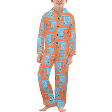 Load image into Gallery viewer, Big Boys' V-Neck Long Pajama Set