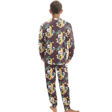 Load image into Gallery viewer, Big Boys' Crew Neck Long Pajama Set