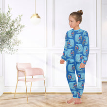 Load image into Gallery viewer, Big Girls' Crew Neck Long Pajama Set
