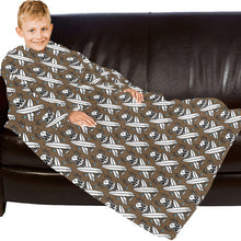 Load image into Gallery viewer, Blanket Robe with Sleeves for Kids