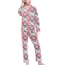 Load image into Gallery viewer, Big Girls' V-Neck Long Pajama Set