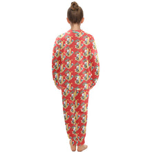 Load image into Gallery viewer, Big Girls' Crew Neck Long Pajama Set