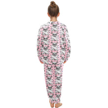 Load image into Gallery viewer, Big Girls' Crew Neck Long Pajama Set