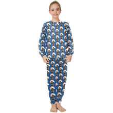 Load image into Gallery viewer, Big Girls' Crew Neck Long Pajama Set