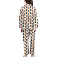 Load image into Gallery viewer, Big Girls' V-Neck Long Pajama Set