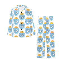 Load image into Gallery viewer, Big Girls' V-Neck Long Pajama Set