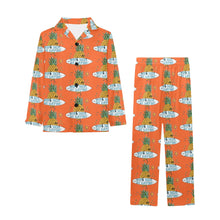 Load image into Gallery viewer, Big Girls' V-Neck Long Pajama Set
