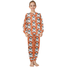 Load image into Gallery viewer, Big Girls' Crew Neck Long Pajama Set